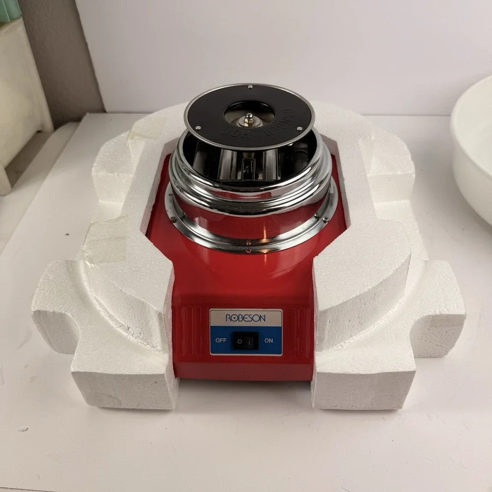 Vintage Robeson Party Time Cotton Candy Maker CC1 3701 Tabletop Machine Used 1x